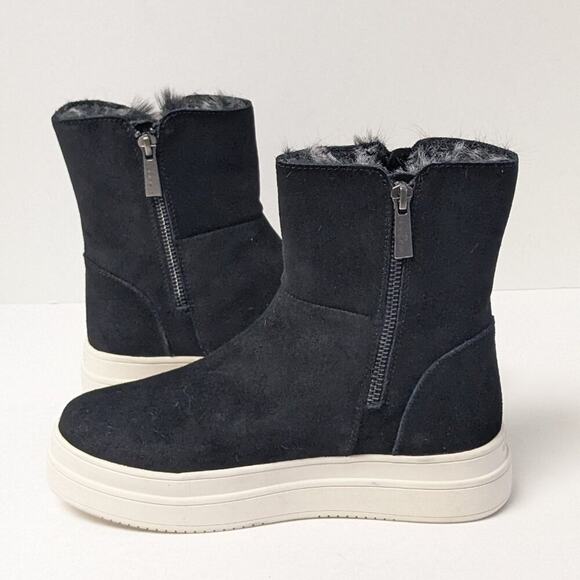 J/Slides Tristan Waterproof Ankle Boots, Black Suede, Women's 6.5 M - Picture 5 of 7